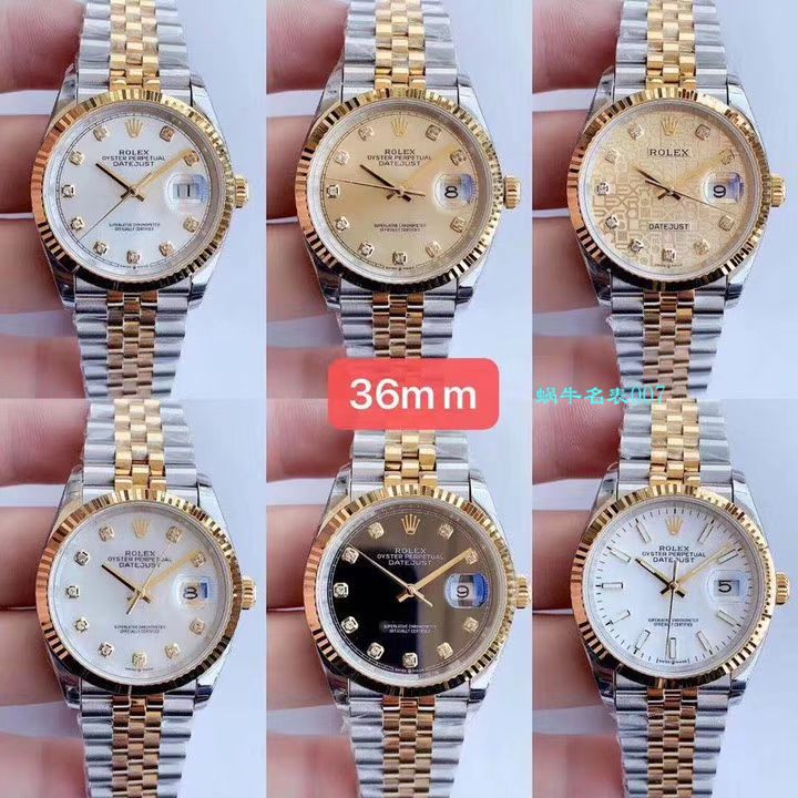  Video analysis EW Factory  top  Replica Copy  Rolex   Datejust 36毫米m126233-0025 wrist watches  / R356