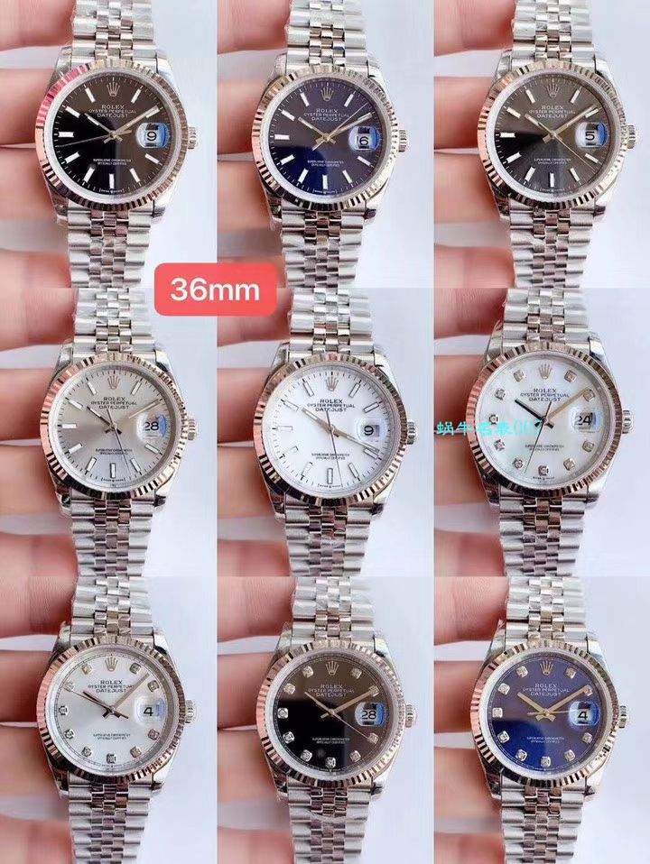  Video analysis EW Factory  top  Replica Copy  Rolex   Datejust 36毫米m126233-0025 wrist watches  / R356