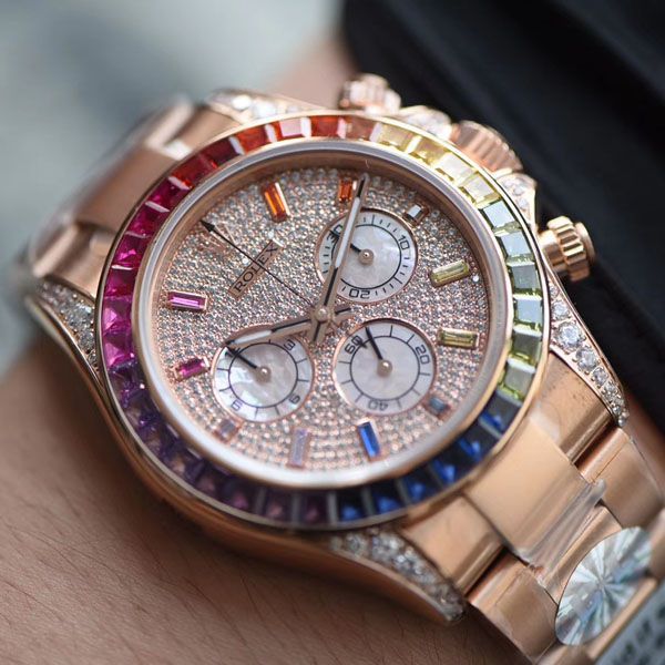 BL Factory  top  Replica Copy  Rolex  Ditongna 彩虹迪116599 RBOW,116595 RBOW,116598 RBOW wrist watches 