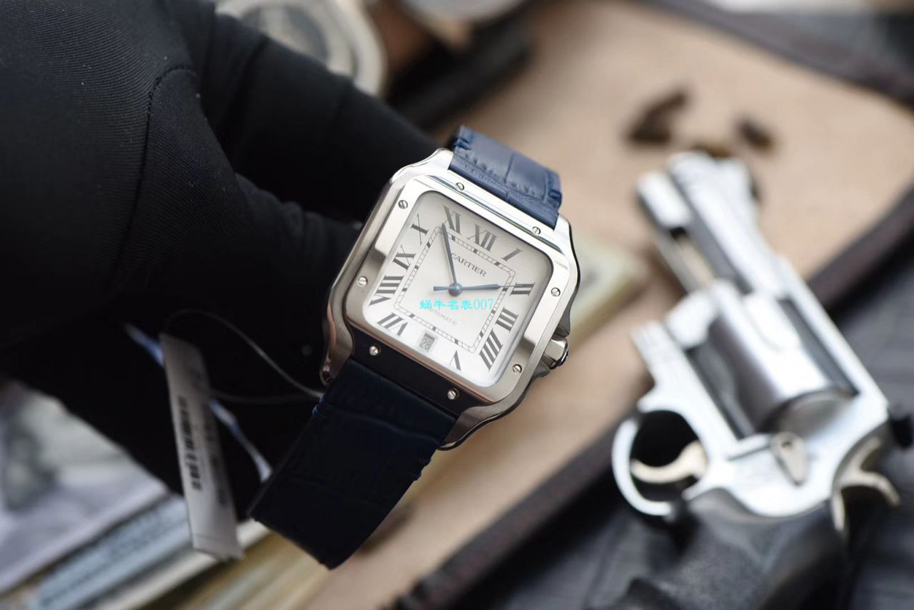  Video analysis HBBV6 Factory  top  Replica  Cartier   Santos 系列WSSA0009（大号） wrist watches  / K266