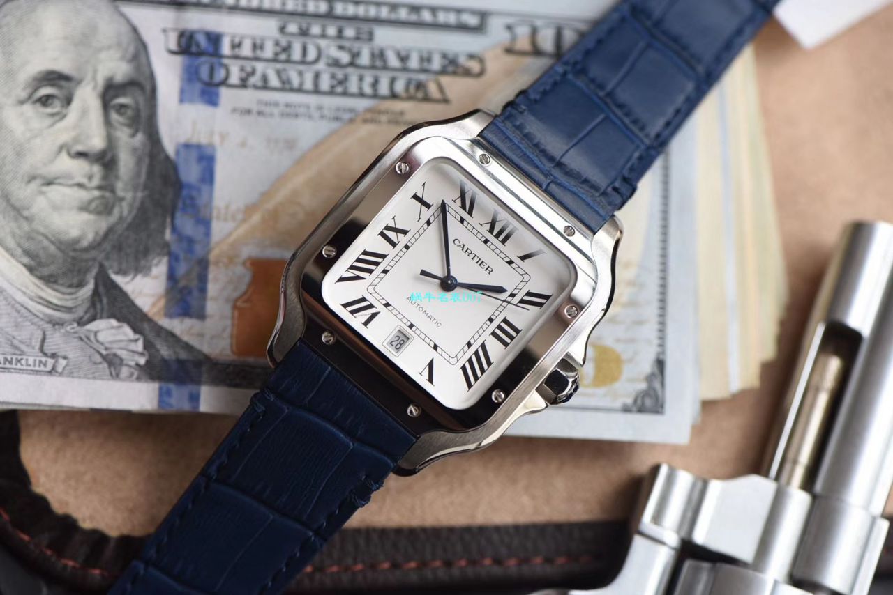  Video analysis HBBV6 Factory  top  Replica  Cartier   Santos 系列WSSA0009（大号） wrist watches  / K266
