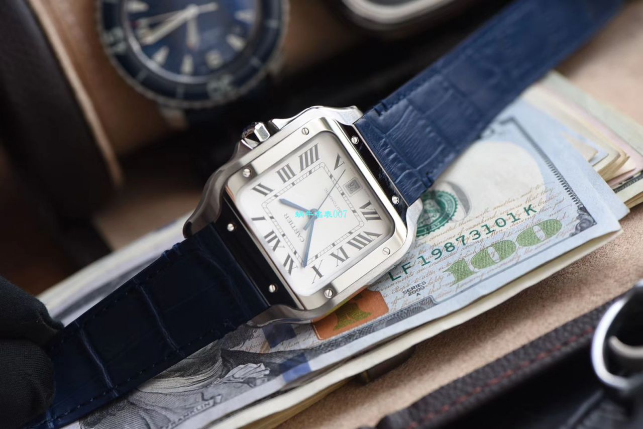  Video analysis HBBV6 Factory  top  Replica  Cartier   Santos 系列WSSA0009（大号） wrist watches  / K266