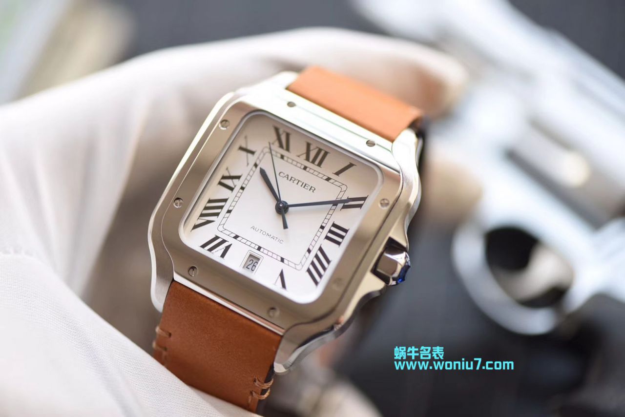  Video analysis HBBV6 Factory  top  Replica  Cartier   Santos 系列WSSA0009（大号） wrist watches  / K266