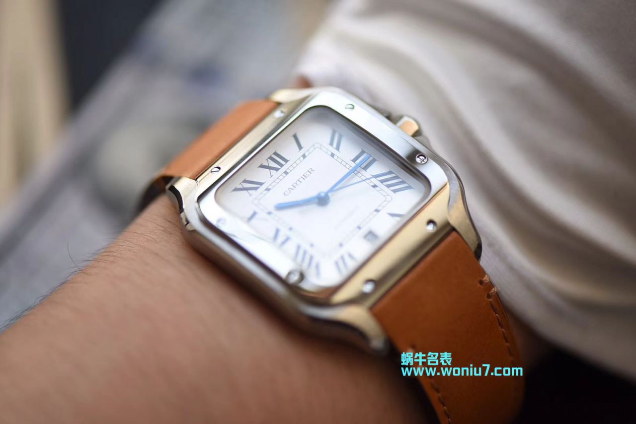  Video analysis HBBV6 Factory  top  Replica  Cartier   Santos 系列WSSA0009（大号） wrist watches  / K266