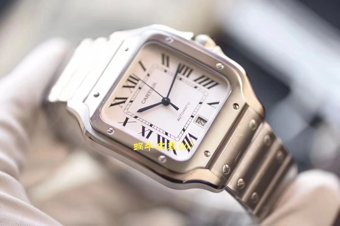  Video analysis HBBV6 Factory  top  Replica  Cartier   Santos 系列WSSA0009（大号） wrist watches  / K266