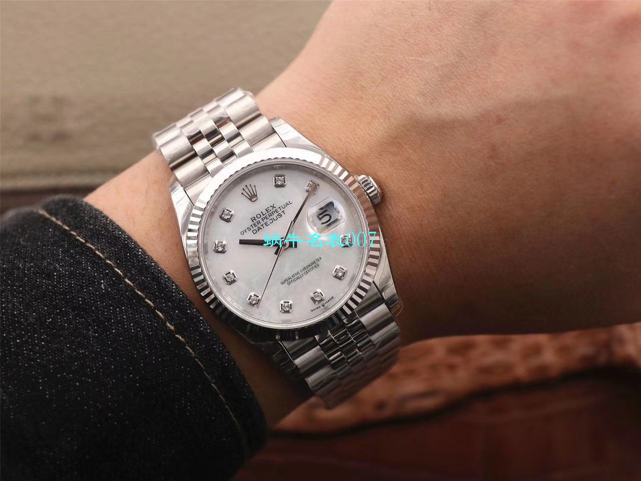  Video analysis EW Factory  top  Replica Copy  Rolex   Datejust 36毫米m126233-0025 wrist watches  / R356