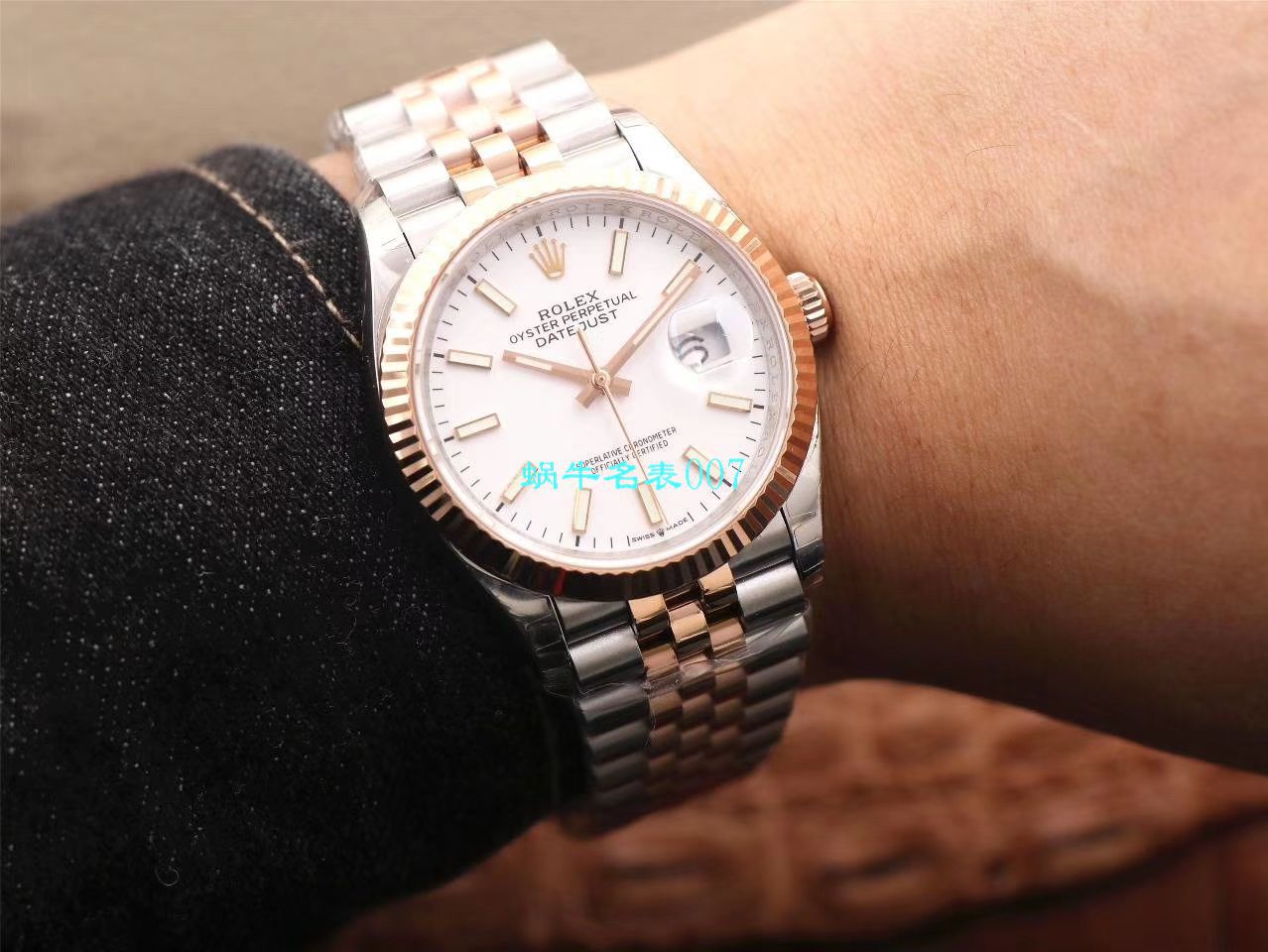  Video analysis EW Factory  top  Replica Copy  Rolex   Datejust 36毫米m126233-0025 wrist watches  / R356