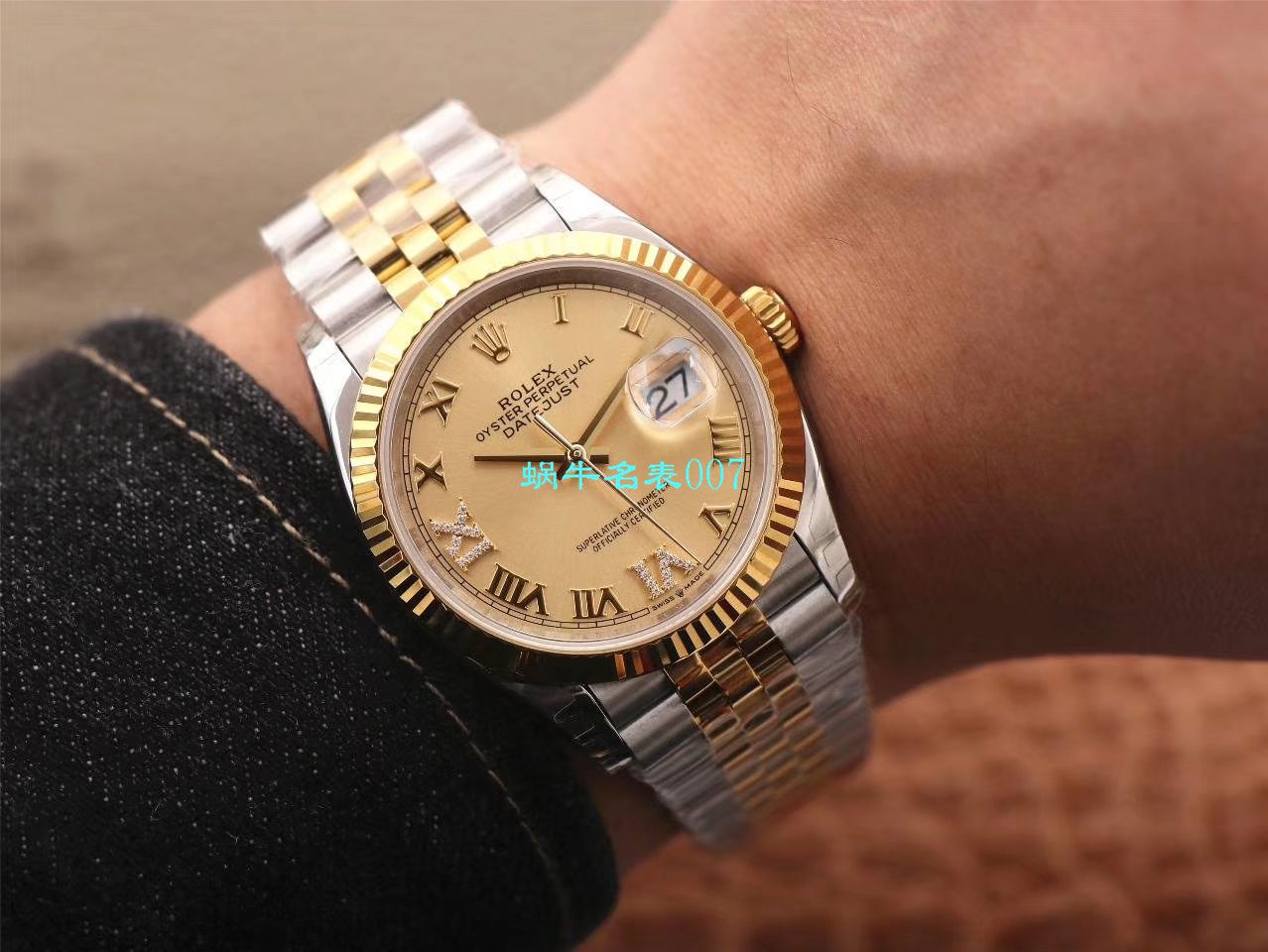  Video analysis EW Factory  top  Replica Copy  Rolex   Datejust 36毫米m126233-0025 wrist watches  / R356