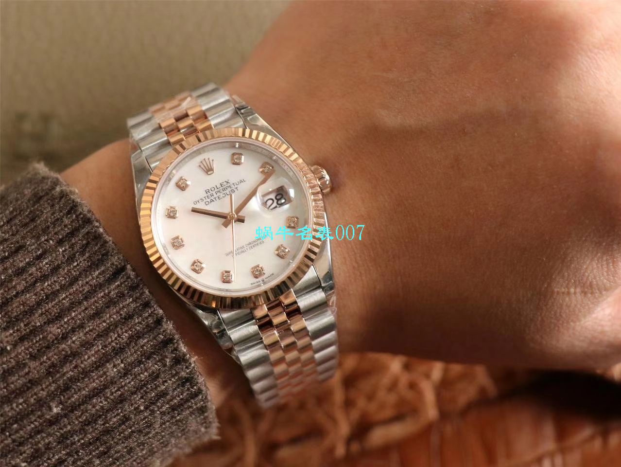  Video analysis EW Factory  top  Replica Copy  Rolex   Datejust 36毫米m126233-0025 wrist watches  / R356