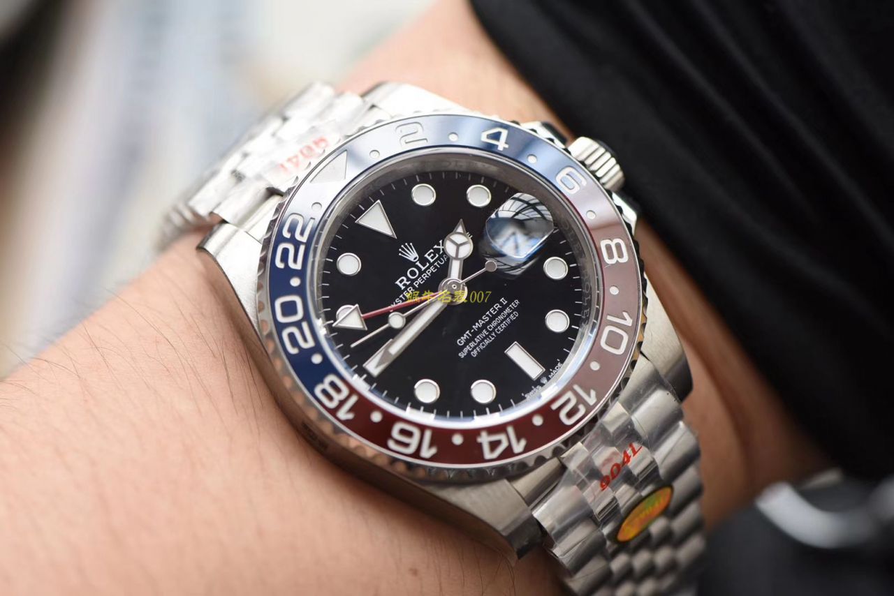  Video analysis N Factory ‌官网超级 Replica Copy 可乐圈 Rolex  GMT MASTER II126710BLRO-0001 wrist watches  / R537