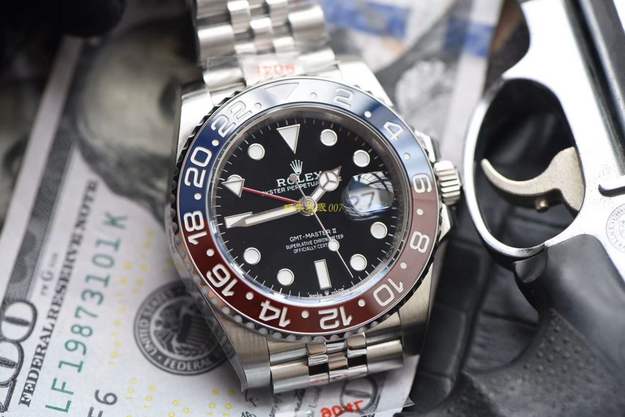 【NOOB Factory Rolex top  Replica Copy  Watches 】 Rolex  GMT MASTER II系列126710BLRO-0001 wrist watches  / R378