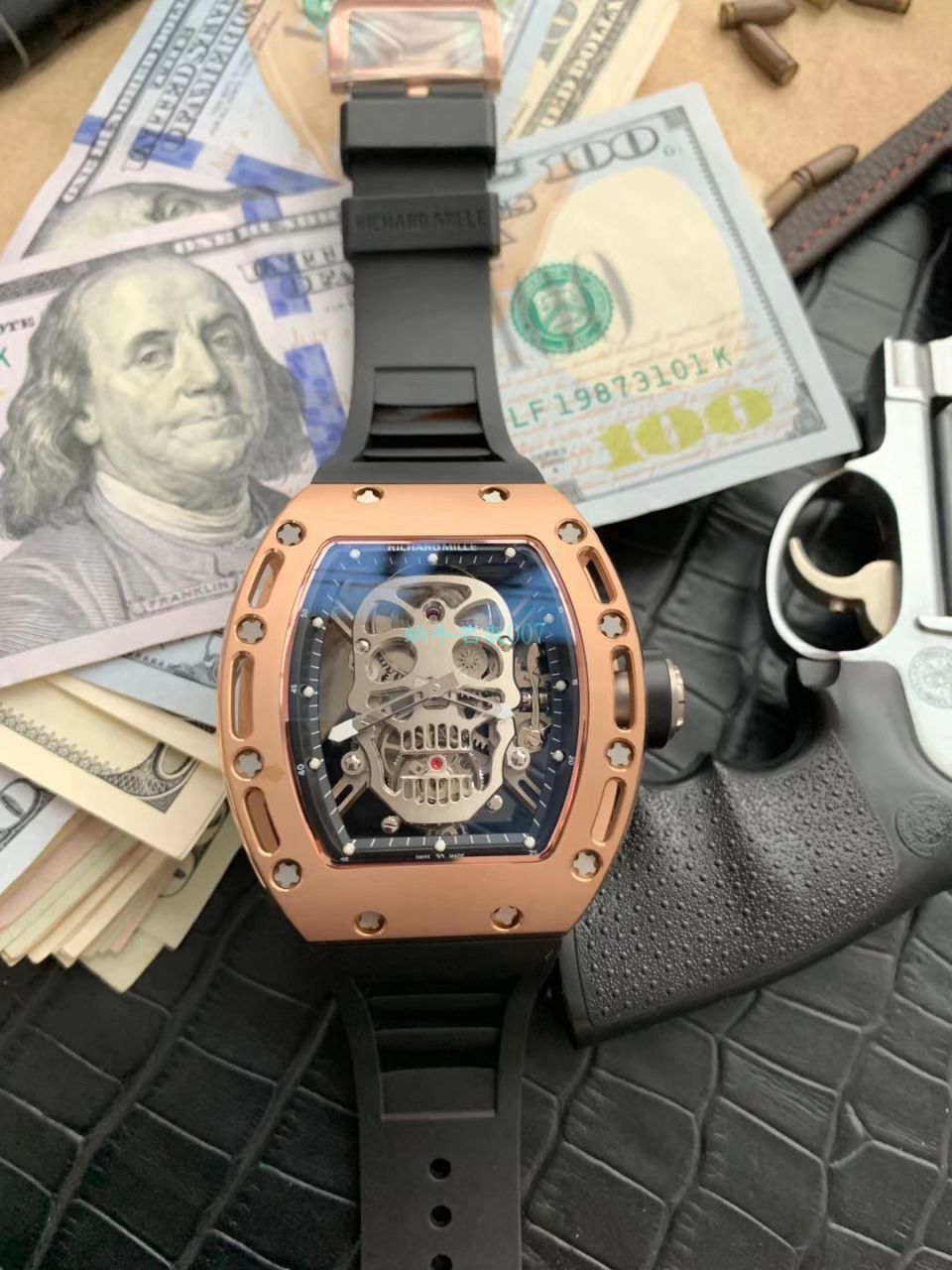 【 Video analysis 】EUR Factory RICHARD MILLE Richard Mille Tourbillon 男RM 052 top  Replica Copy 紫金骷髅头至尊鬼王 wrist watches  / RM052EUR