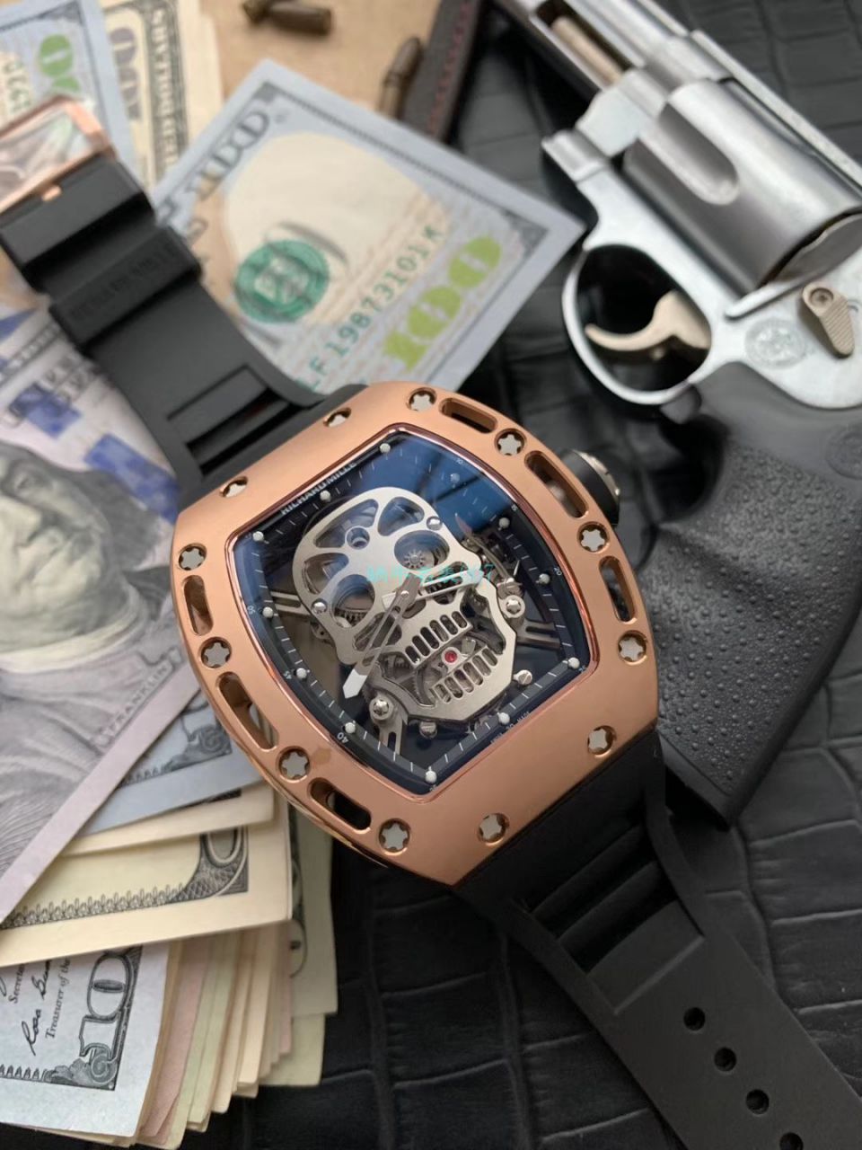 【 Video analysis 】EUR Factory RICHARD MILLE Richard Mille Tourbillon 男RM 052 top  Replica Copy 紫金骷髅头至尊鬼王 wrist watches  / RM052EUR