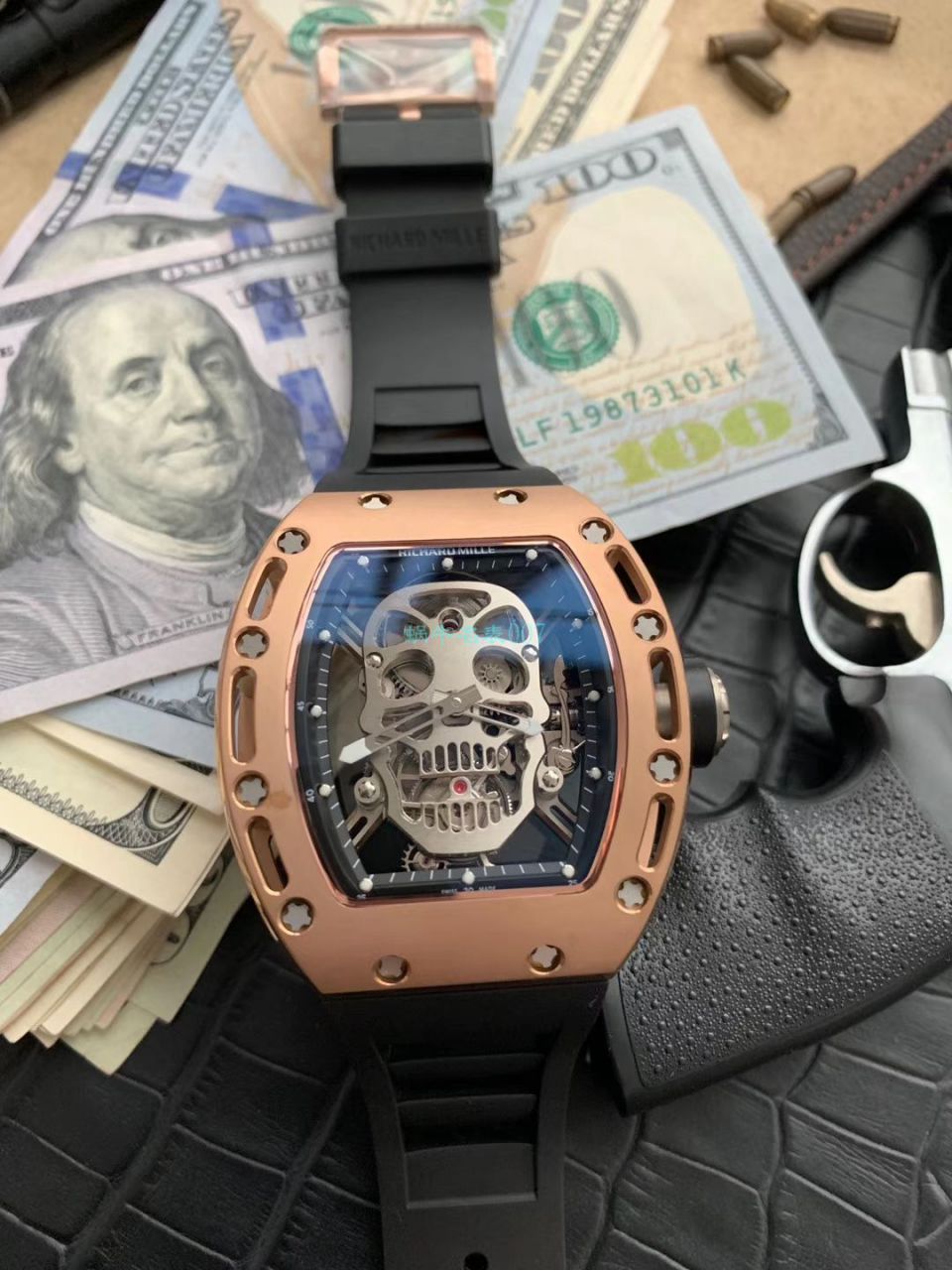 【 Video analysis 】EUR Factory RICHARD MILLE Richard Mille Tourbillon 男RM 052 top  Replica Copy 紫金骷髅头至尊鬼王 wrist watches  / RM052EUR