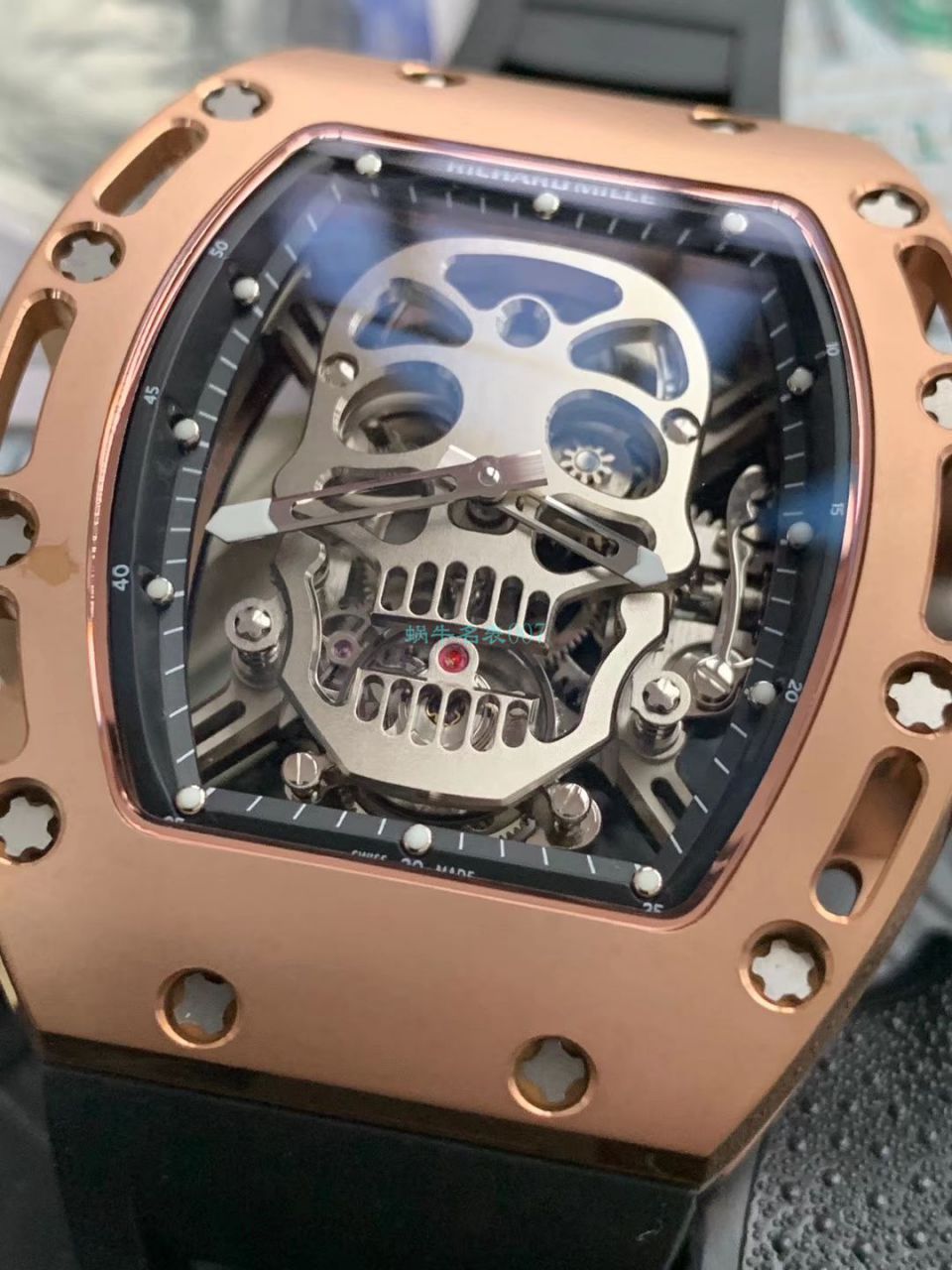 【 Video analysis 】EUR Factory RICHARD MILLE Richard Mille Tourbillon 男RM 052 top  Replica Copy 紫金骷髅头至尊鬼王 wrist watches  / RM052EUR