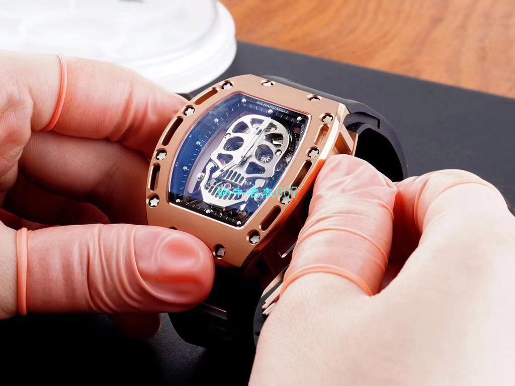 【 Video analysis 】EUR Factory RICHARD MILLE Richard Mille Tourbillon 男RM 052 top  Replica Copy 紫金骷髅头至尊鬼王 wrist watches  / RM052EUR