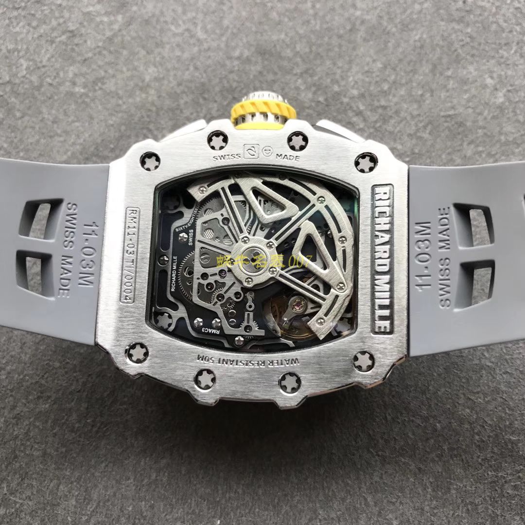 KV Factory 全新RICHARD MILLE Replica 理查德米尔RM 11-03钛钢款 wrist watches  / KV01103H