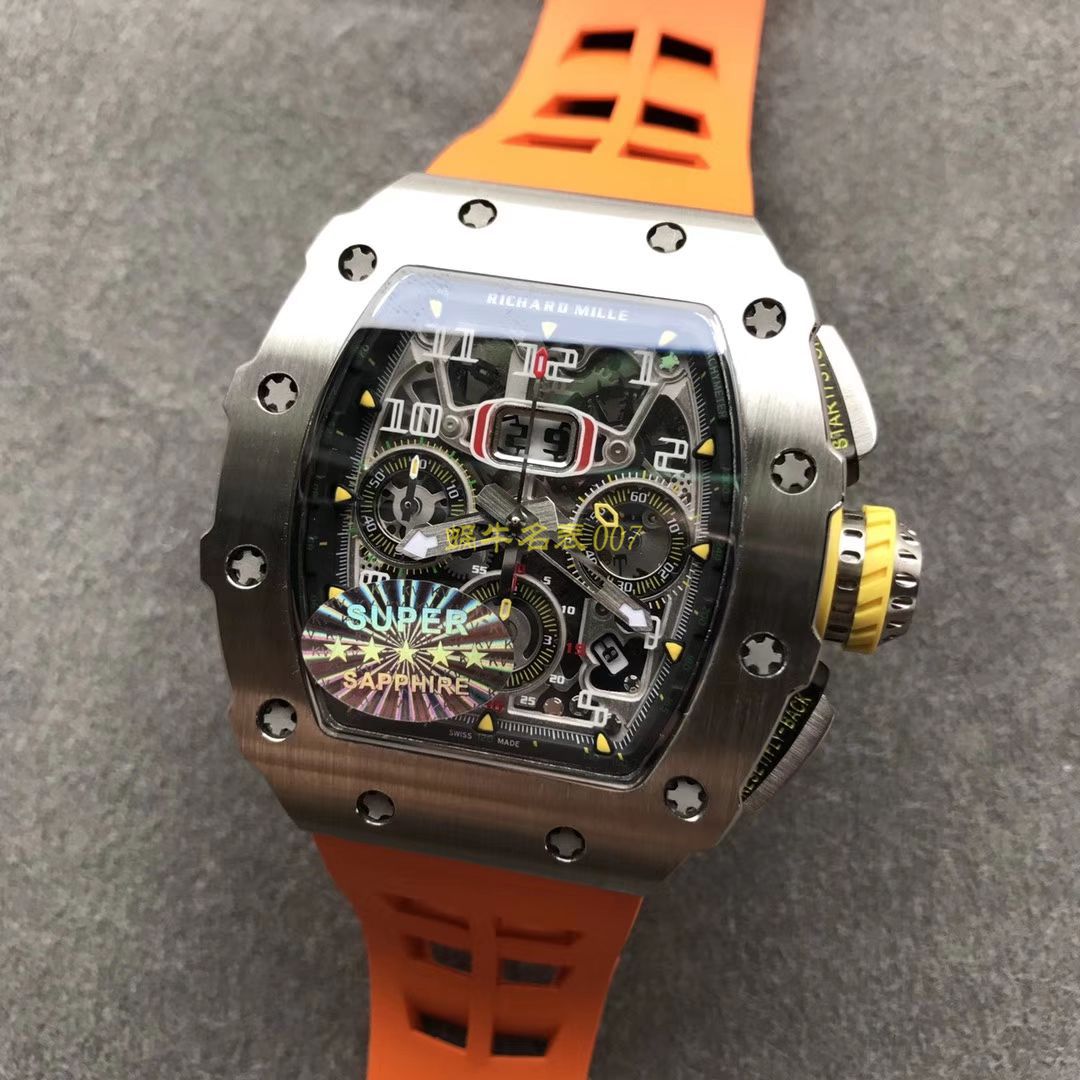 KV Factory 全新RICHARD MILLE Replica 理查德米尔RM 11-03钛钢款 wrist watches  / KV01103H