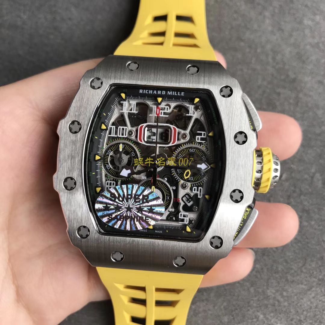 KV Factory 全新RICHARD MILLE Replica 理查德米尔RM 11-03钛钢款 wrist watches  / KV01103H