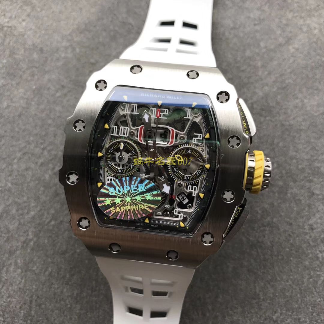 KV Factory 全新RICHARD MILLE Replica 理查德米尔RM 11-03钛钢款 wrist watches  / KV01103H