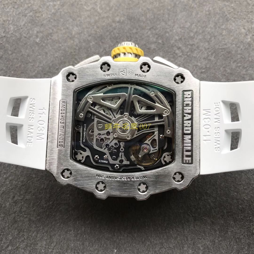 KV Factory 全新RICHARD MILLE Replica 理查德米尔RM 11-03钛钢款 wrist watches  / KV01103H