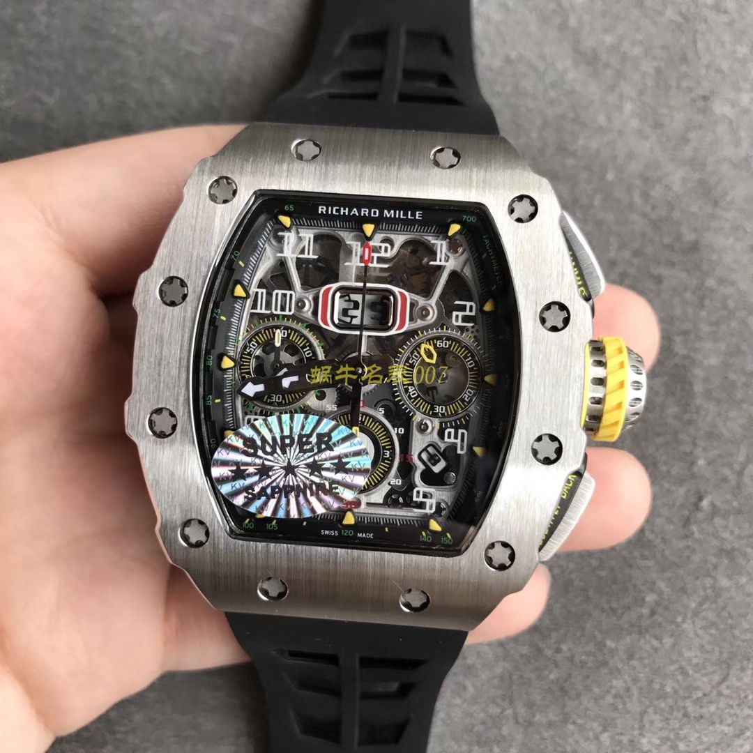 KV Factory 全新RICHARD MILLE Replica 理查德米尔RM 11-03钛钢款 wrist watches  / KV01103H