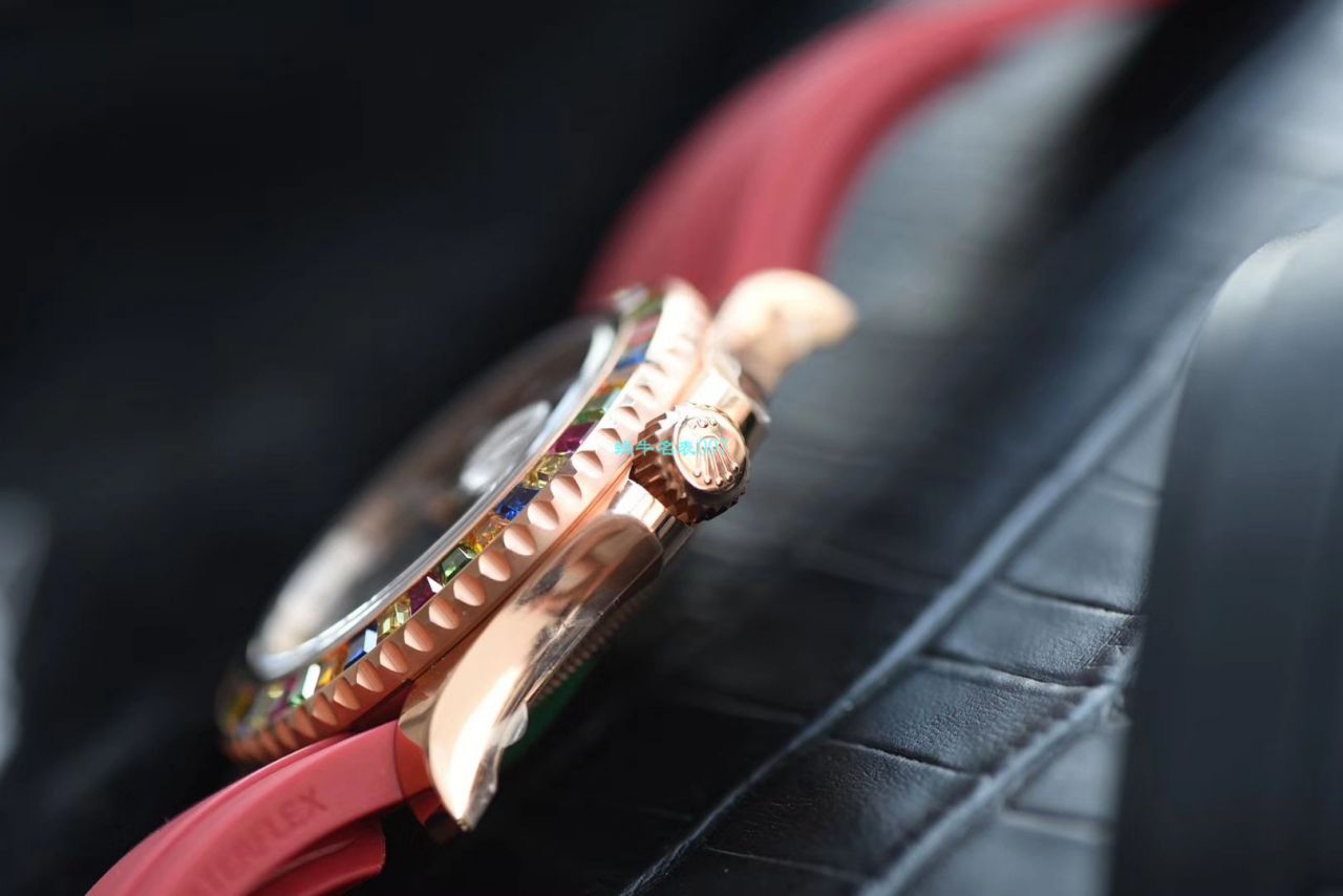 【NOOB Factory  Perfect  High quality  Replica Watches 】 Rolex  Yacht-Master 系列116695SATS“糖豆”圈彩虹游艇 Rolex 游艇 wrist watches  