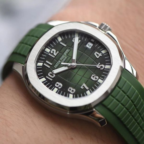  Video analysis 台湾 Factory  High quality  Replica  PATEK PHILIPPE AQUANAUT绿色手雷5168G-010 wrist watches 