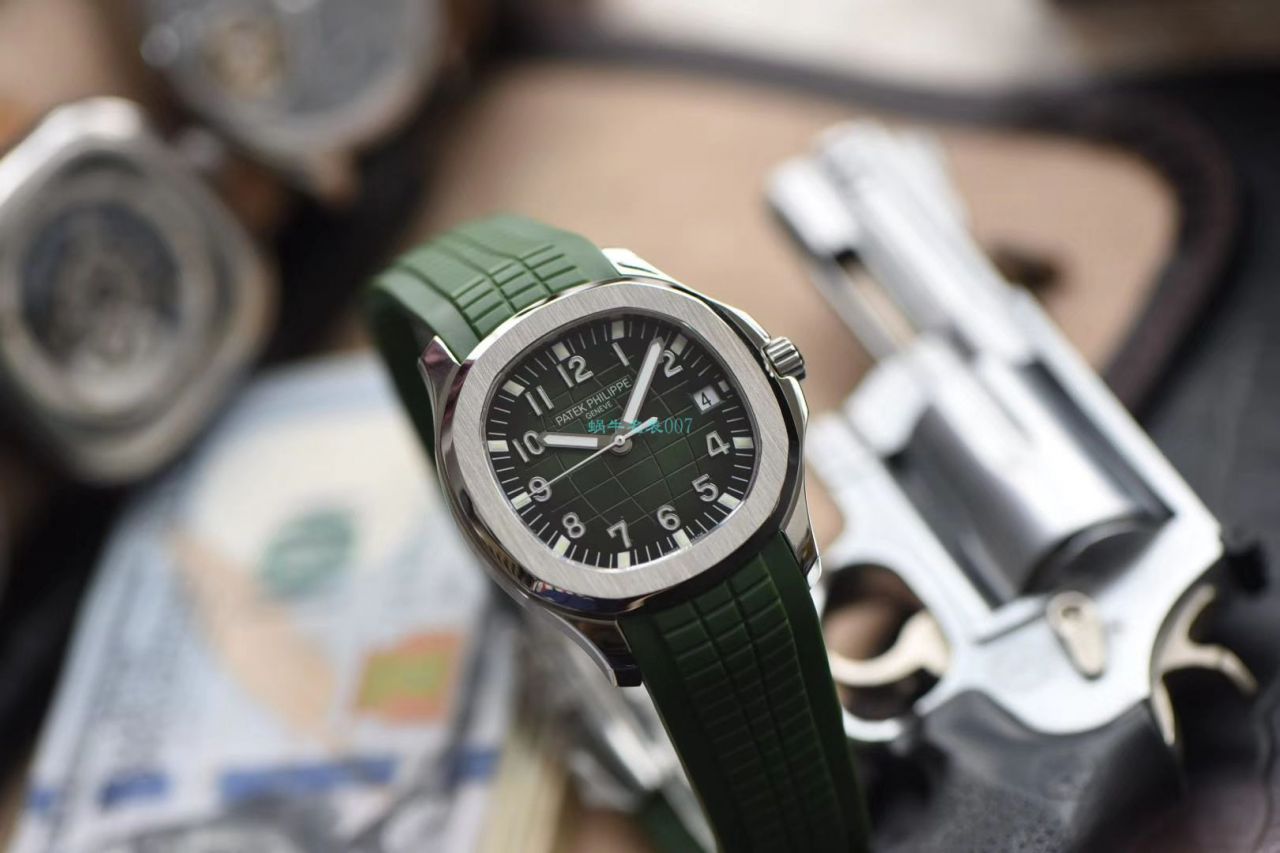  Video analysis 台湾 Factory  High quality  Replica  PATEK PHILIPPE AQUANAUT绿色手雷5168G-010 wrist watches  / BD239LV