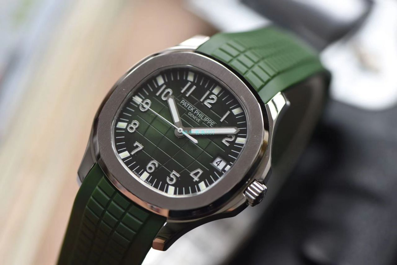  Video analysis 台湾 Factory  High quality  Replica  PATEK PHILIPPE AQUANAUT绿色手雷5168G-010 wrist watches  / BD239LV