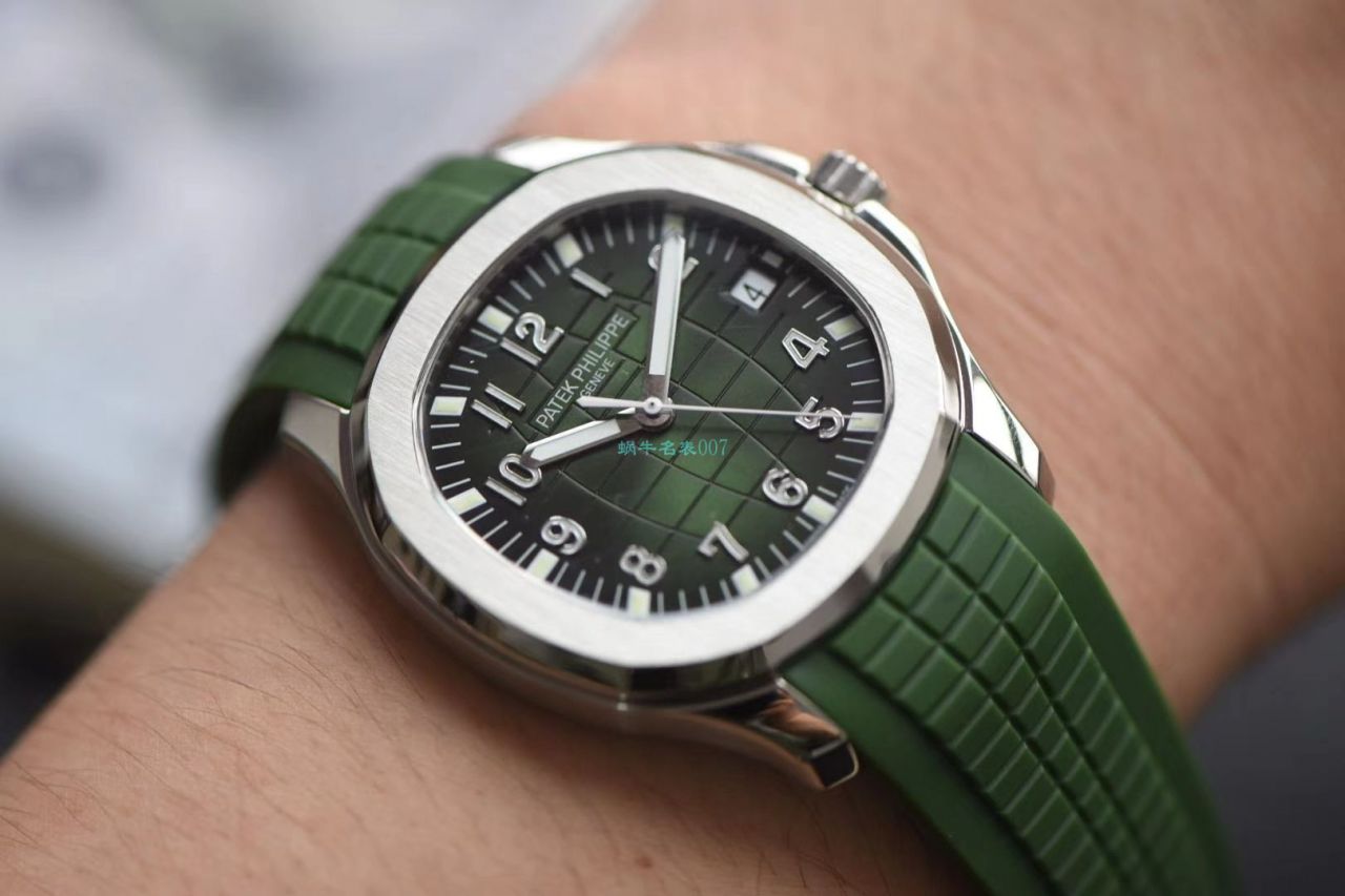  Video analysis 台湾 Factory  High quality  Replica  PATEK PHILIPPE AQUANAUT绿色手雷5168G-010 wrist watches  / BD239LV