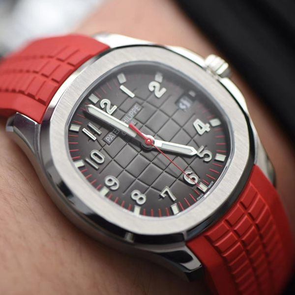 ZF Factory  top  Replica Copy  PATEK PHILIPPE 手雷新加坡2019特别限量版5167A红色 watchband  