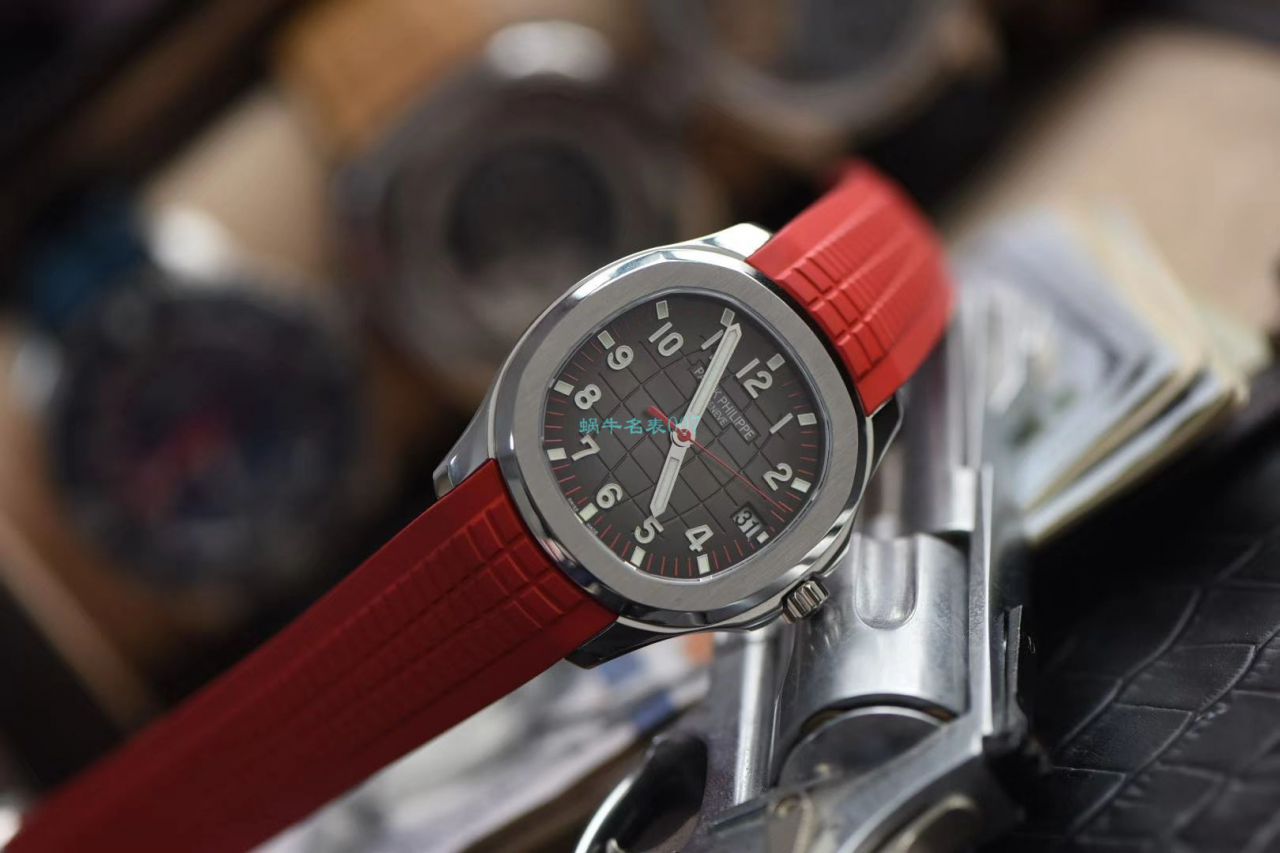 ZF Factory  top  Replica Copy  PATEK PHILIPPE 手雷新加坡2019特别限量版5167A红色 watchband   / BD282