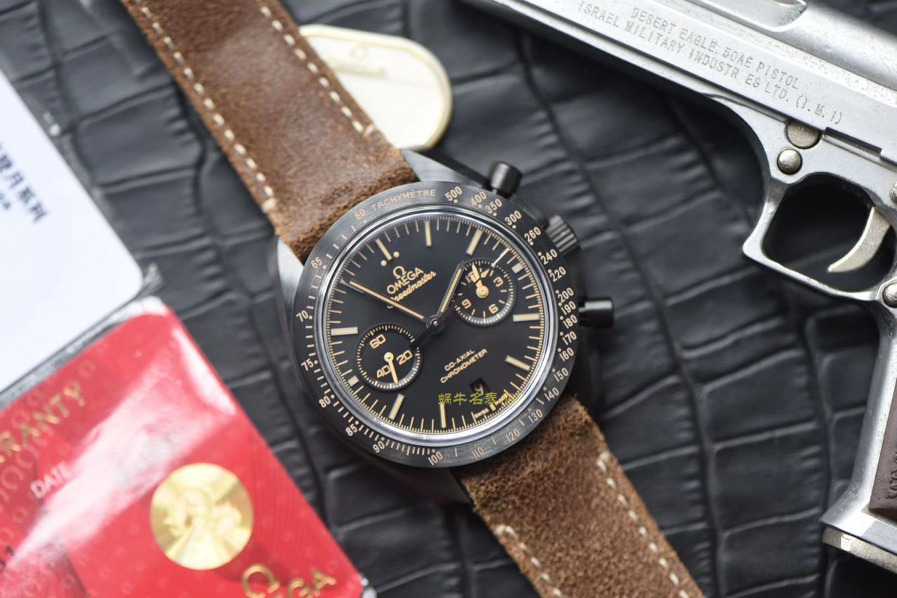 OM Factory  top  Replica Copy OMEGA超霸月之暗面V2版本311.92.44.51.01.005 wrist watches (墨黑) / M676