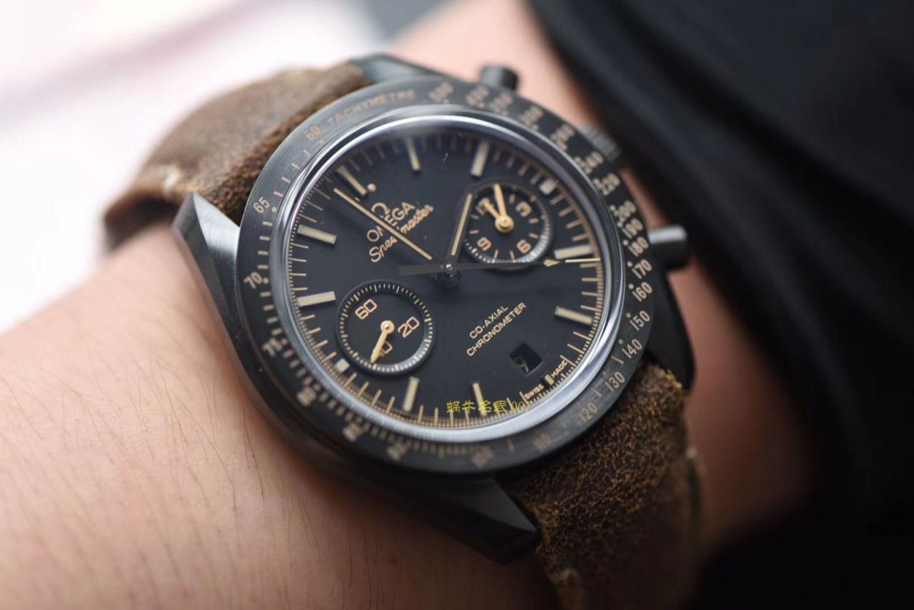 OM Factory  top  Replica Copy OMEGA超霸月之暗面V2版本311.92.44.51.01.005 wrist watches (墨黑) / M676