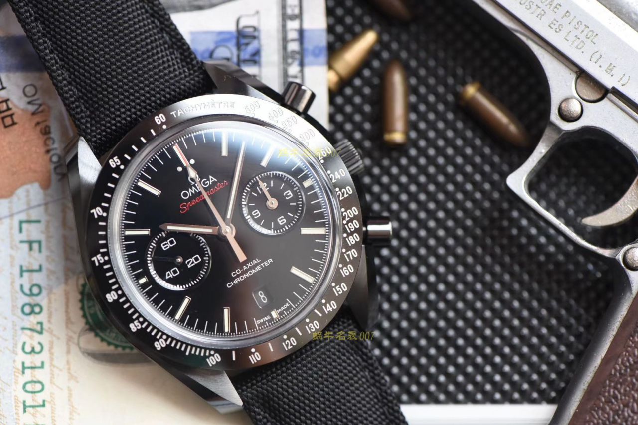 OM Factory  top  Replica Copy OMEGA超霸月之暗面V2版本311.92.44.51.01.005 wrist watches (墨黑) / M676