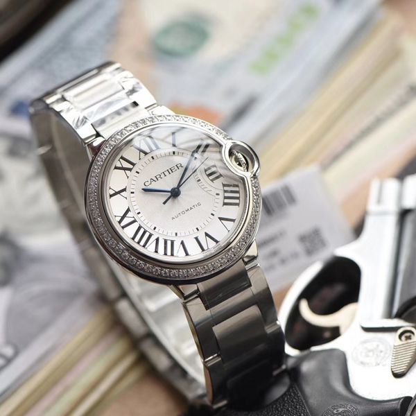 HBBV6 Factory 官网36毫米女装 top  Replica Copy  Cartier  蓝气球系列W4BB0017 wrist watches 