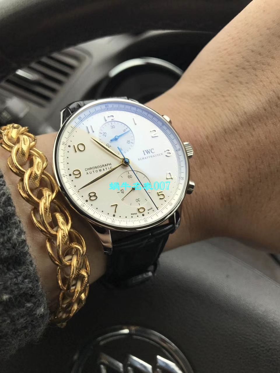 【独家视频测评YL Factory V7版本1:1 top  Replica Watches 】 IWC 葡萄牙 Replica 葡萄牙计时IW371445黄定钉刻度 wrist watches  / WG280