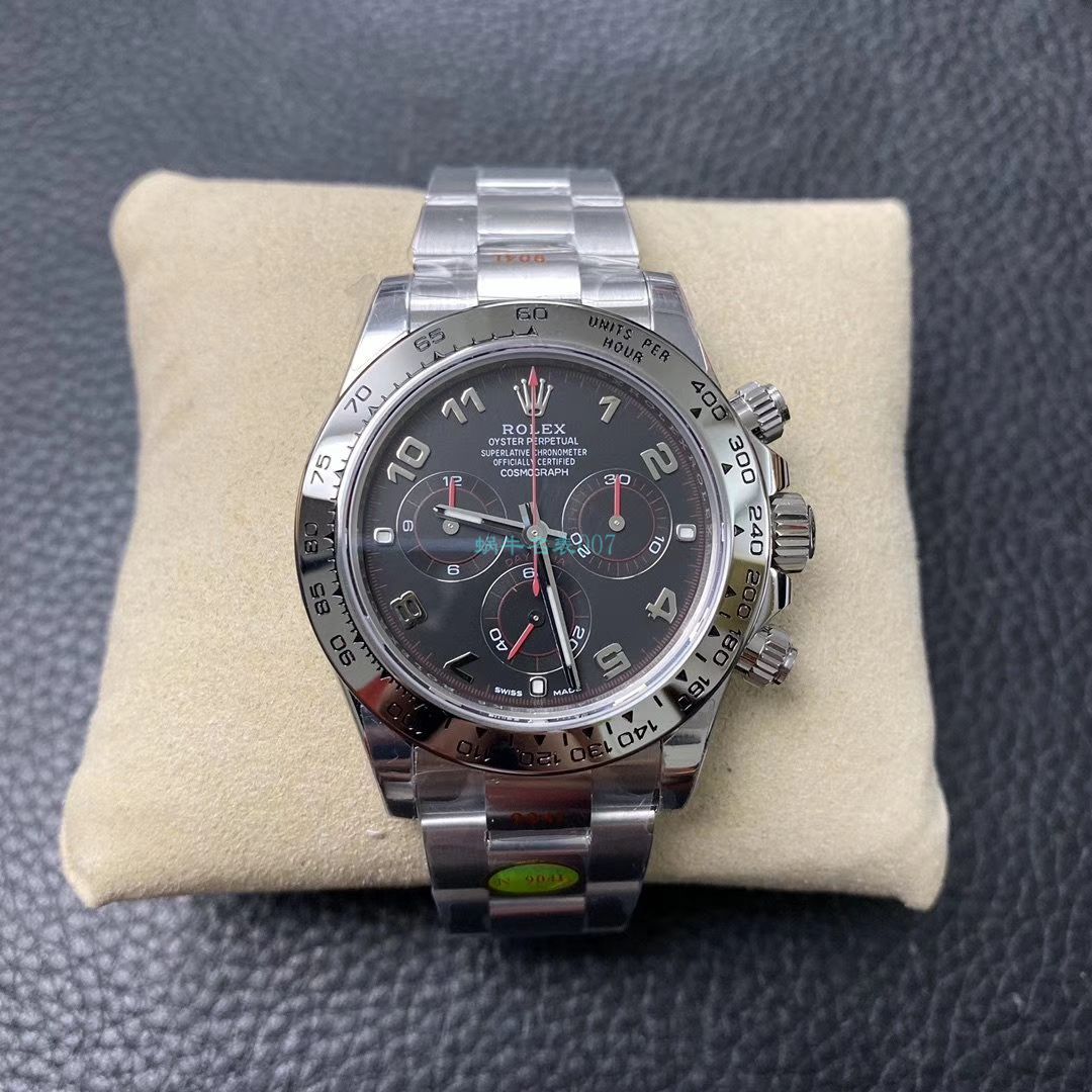N Factory 新款超级4130 Rolex  Cosmograph Daytona  Ditongna 116509-78599 黑盘 top  Replica Copy 116509-78599 银色 wrist watches  / R563