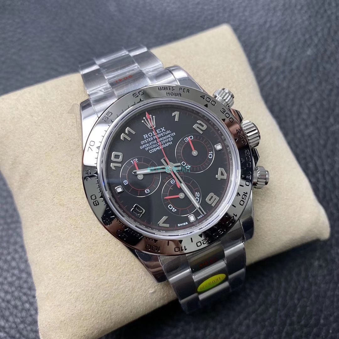N Factory 新款超级4130 Rolex  Cosmograph Daytona  Ditongna 116509-78599 黑盘 top  Replica Copy 116509-78599 银色 wrist watches  / R563