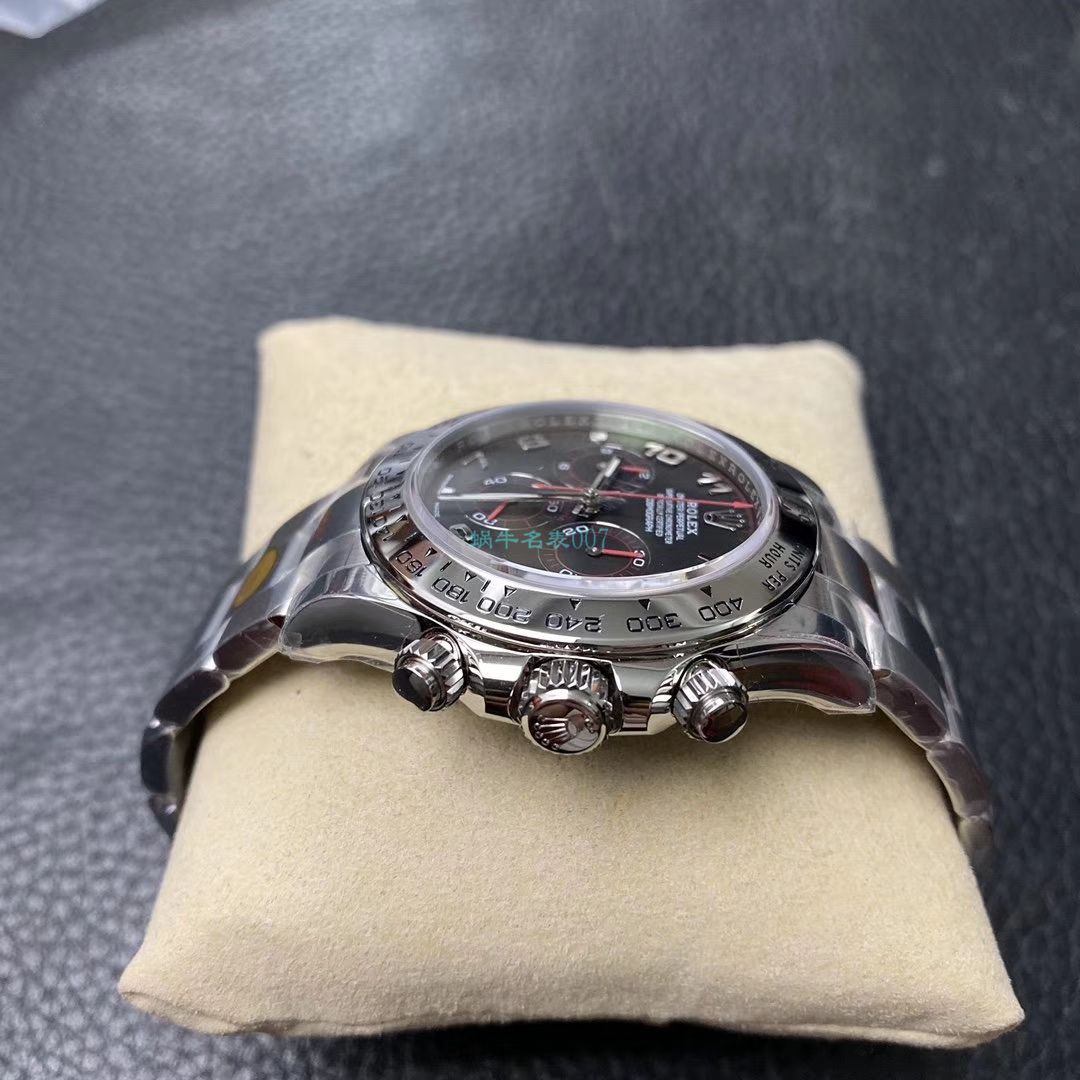 N Factory 新款超级4130 Rolex  Cosmograph Daytona  Ditongna 116509-78599 黑盘 top  Replica Copy 116509-78599 银色 wrist watches  / R563