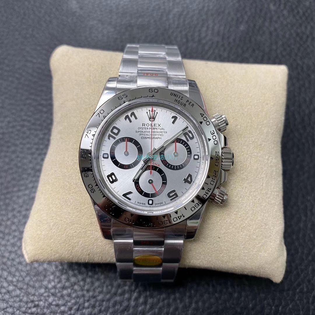 N Factory 新款超级4130 Rolex  Cosmograph Daytona  Ditongna 116509-78599 黑盘 top  Replica Copy 116509-78599 银色 wrist watches  / R563