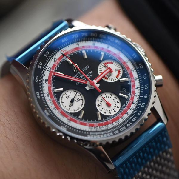 评测视频V9 Factory  Breitling  Replica 哪家 Factory  Best 瑞士航空特别版 Replica AB01211B1B1A1 wrist watches 