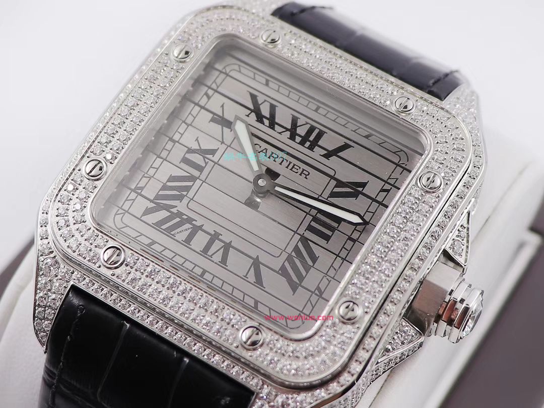 wwf Factory  top  Replica Copy  Cartier   Santos 鹰头WM505014 wrist watches  / K272