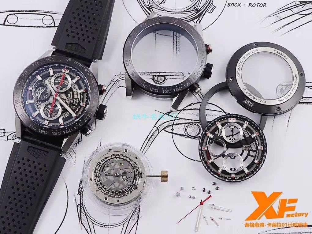 XF Factory  High quality  Replica Watches  TAG Heuer 卡莱拉系列CAR2A1W.BA0703，CAR2A1T.FT6052，CAR2A1Z.FT6044 wrist watches  / TG089
