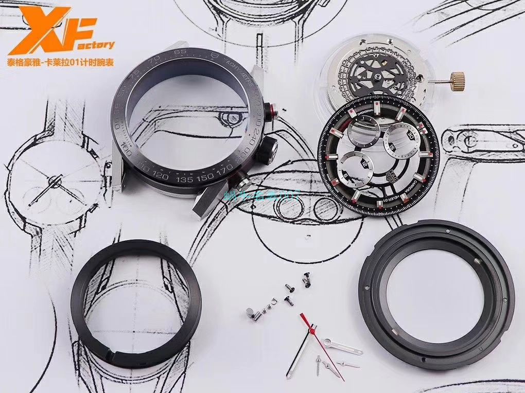 XF Factory  High quality  Replica Watches  TAG Heuer 卡莱拉系列CAR2A1W.BA0703，CAR2A1T.FT6052，CAR2A1Z.FT6044 wrist watches  / TG089