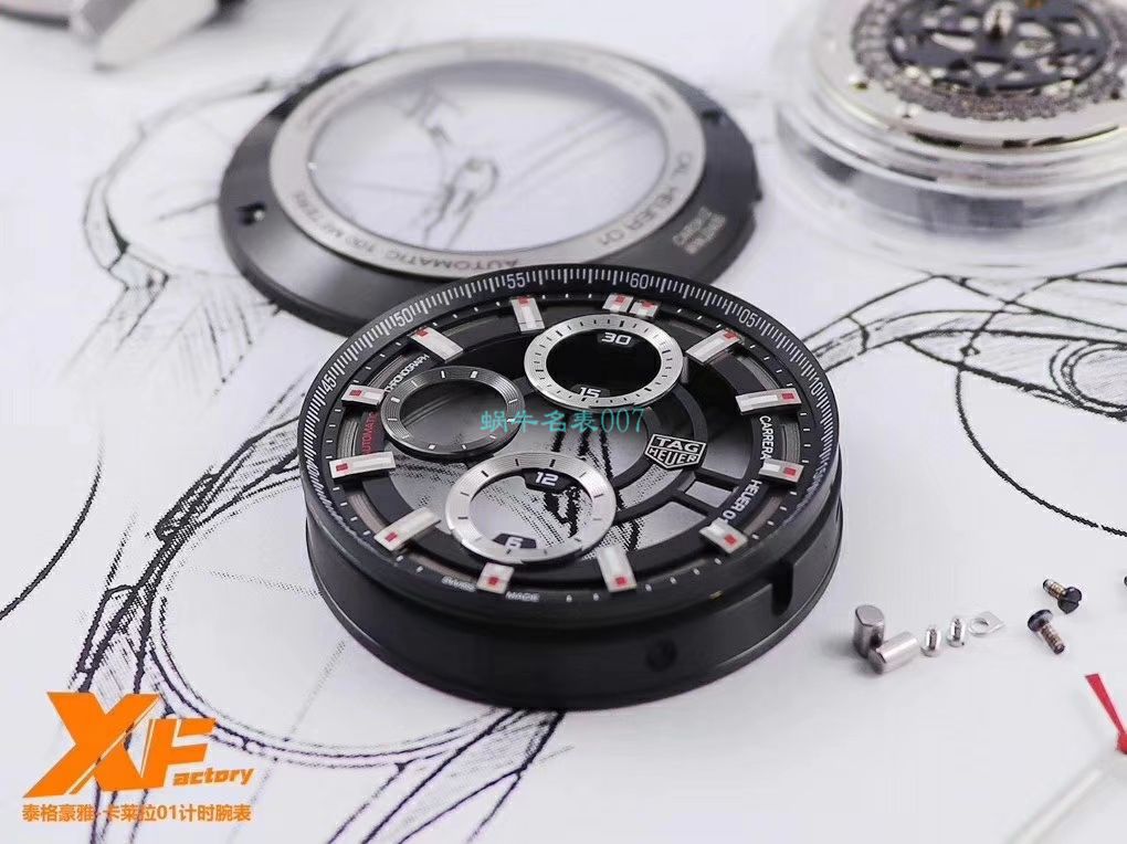 XF Factory  High quality  Replica Watches  TAG Heuer 卡莱拉系列CAR2A1W.BA0703，CAR2A1T.FT6052，CAR2A1Z.FT6044 wrist watches  / TG089