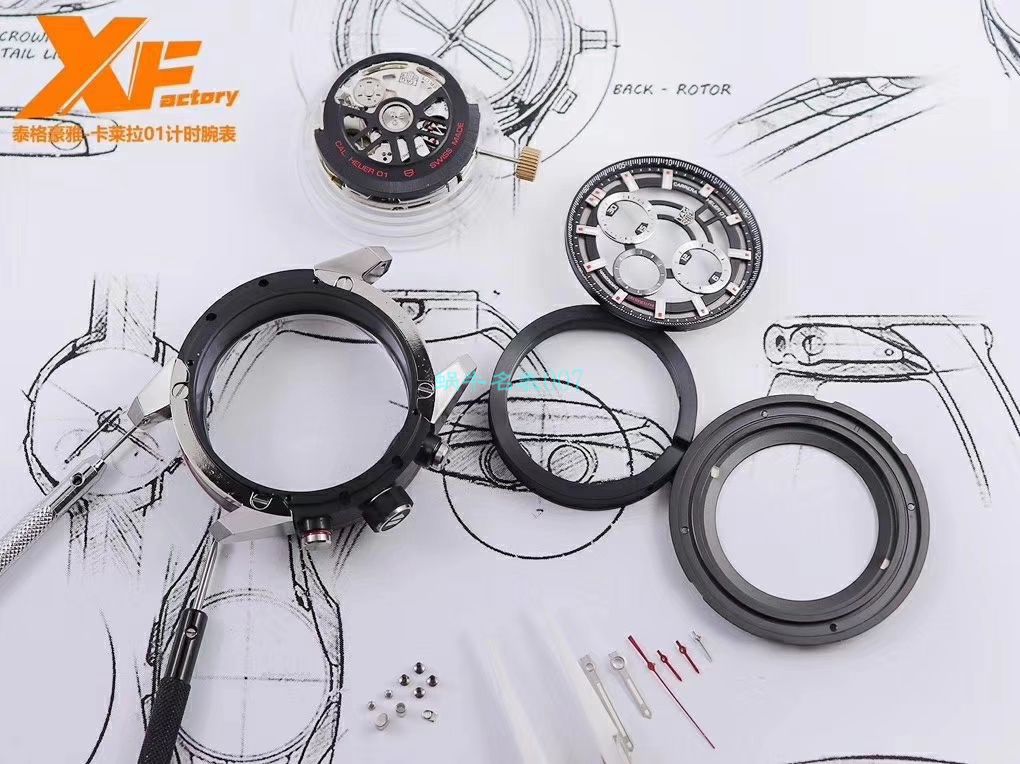 XF Factory  High quality  Replica Watches  TAG Heuer 卡莱拉系列CAR2A1W.BA0703，CAR2A1T.FT6052，CAR2A1Z.FT6044 wrist watches  / TG089