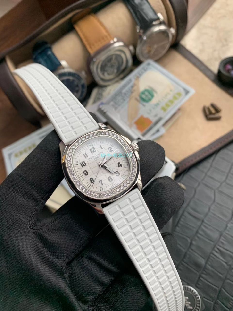 PPF Factory  top  Replica Copy  Watches  PATEK PHILIPPE  Nautilus 女装5067A-011，5067A-001不锈钢 wrist watches  / BD287