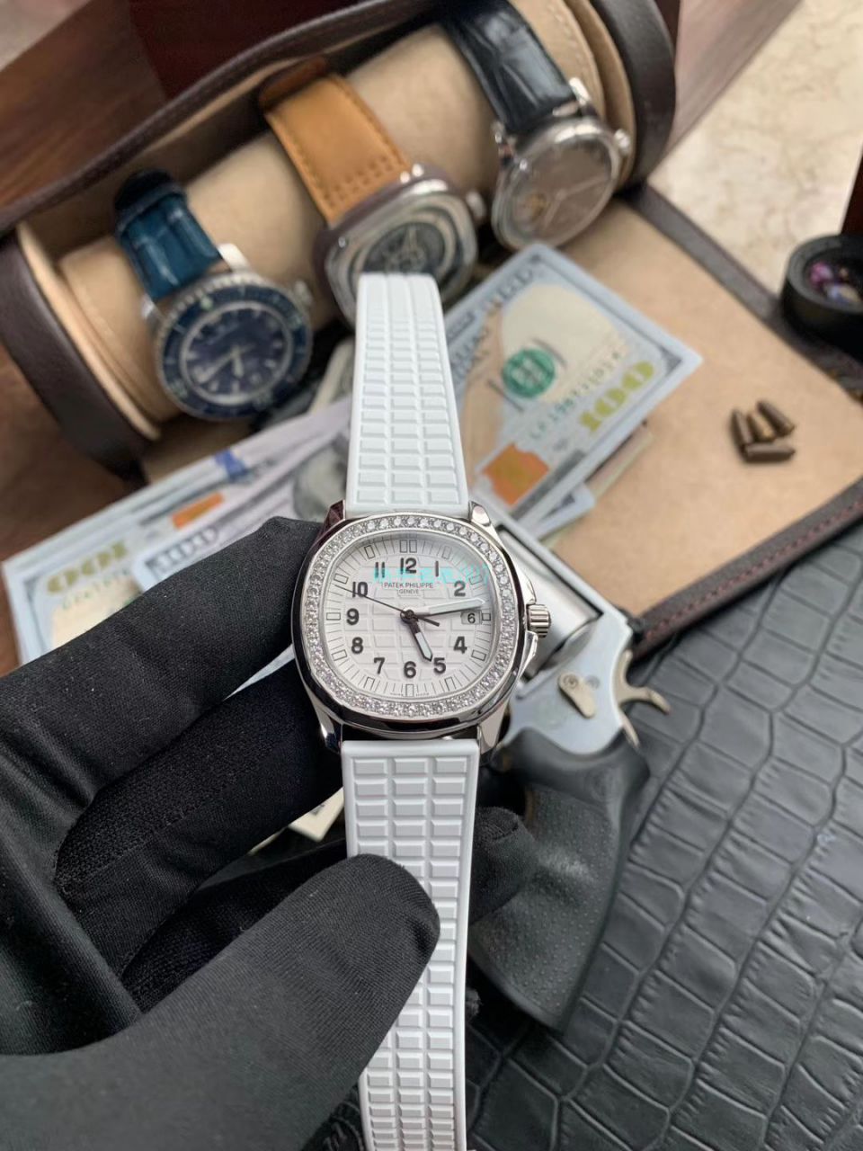 PPF Factory  top  Replica Copy  Watches  PATEK PHILIPPE  Nautilus 女装5067A-011，5067A-001不锈钢 wrist watches  / BD287